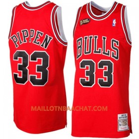 Maillot NBA Chicago Bulls Scottie Pippen 33 Hardwood Classics Rouge Swingman - Homme